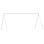 Cama alta con techo blanca madera maciza pino blanca 90x200 cm de , Camas y somieres - Ref: Foro24-3282093, Precio: 220,62 €,...