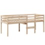 Cama alta con techo madera maciza de pino 90x190 cm de , Camas y somieres - Ref: Foro24-3282098, Precio: 162,60 €, Descuento: %