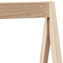 Cama alta con techo madera maciza de pino 90x190 cm de , Camas y somieres - Ref: Foro24-3282098, Precio: 162,60 €, Descuento: %