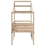 Cama alta con techo madera maciza de pino 90x190 cm de , Camas y somieres - Ref: Foro24-3282058, Precio: 191,49 €, Descuento: %