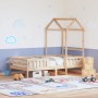 Estructura de cama con techo madera maciza de pino 100x200 cm de , Camas y somieres - Ref: Foro24-3282156, Precio: 171,08 €, ...