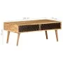 Mesa de centro madera maciza de acacia 100x50x39 cm de vidaXL, Mesas de centro - Ref: Foro24-322666, Precio: 156,54 €, Descue...