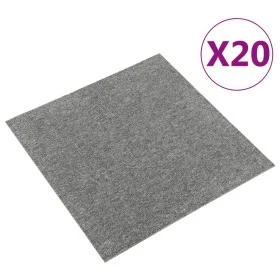 Baldosas de suelo de moqueta 20 uds 5 m² 50x50 cm gris de vidaXL, Suelos y moquetas - Ref: Foro24-147311, Precio: 108,65 €, D...