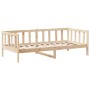 Sofá cama con techo madera maciza de pino 90x200 cm de , Camas y somieres - Ref: Foro24-3282210, Precio: 153,60 €, Descuento: %