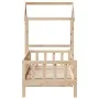Sofá cama con techo de madera maciza de pino 80x200 cm de , Camas y somieres - Ref: Foro24-3282212, Precio: 171,13 €, Descuen...