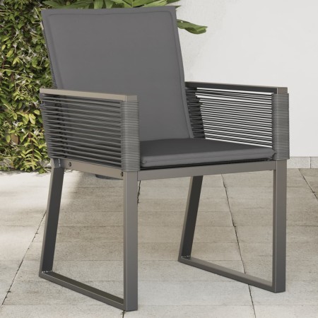 Sillas de jardín con cojines 4 unidades ratán sintético negro de , Sillas de jardín - Ref: Foro24-4008116, Precio: 285,09 €, ...