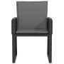 Sillas de jardín con cojines 4 unidades ratán sintético negro de , Sillas de jardín - Ref: Foro24-4008116, Precio: 285,09 €, ...