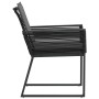 Sillas de jardín con cojines 4 unidades ratán sintético negro de , Sillas de jardín - Ref: Foro24-4008116, Precio: 285,09 €, ...
