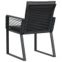 Sillas de jardín con cojines 4 unidades ratán sintético negro de , Sillas de jardín - Ref: Foro24-4008116, Precio: 285,09 €, ...