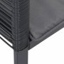 Sillas de jardín con cojines 4 unidades ratán sintético negro de , Sillas de jardín - Ref: Foro24-4008116, Precio: 285,09 €, ...
