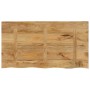 Tablero de mesa borde natural madera maciza mango 100x60x2,5 cm de , Tableros para mesas - Ref: Foro24-370358, Precio: 97,77 ...
