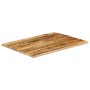 Tablero de mesa borde natural madera maciza mango 100x80x2,5 cm de , Tableros para mesas - Ref: Foro24-370364, Precio: 105,45...