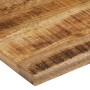 Tablero de mesa borde natural madera maciza mango 100x80x2,5 cm de , Tableros para mesas - Ref: Foro24-370364, Precio: 105,45...