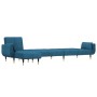 Sofá cama en forma de L terciopelo azul 275x140x70 cm de , Sofás - Ref: Foro24-3157205, Precio: 426,59 €, Descuento: %