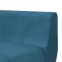 Sofá cama en forma de L terciopelo azul 275x140x70 cm de , Sofás - Ref: Foro24-3157205, Precio: 452,59 €, Descuento: %
