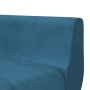 Sofá cama en forma de L terciopelo azul 275x140x70 cm de , Sofás - Ref: Foro24-3157205, Precio: 426,59 €, Descuento: %
