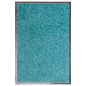 Felpudo lavable azul cian 40x60 cm de vidaXL, Felpudos - Ref: Foro24-323457, Precio: 24,50 €, Descuento: %