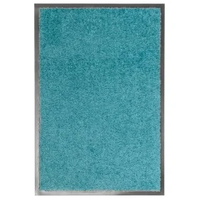 Felpudo lavable azul cian 40x60 cm de vidaXL, Felpudos - Ref: Foro24-323457, Precio: 23,96 €, Descuento: %