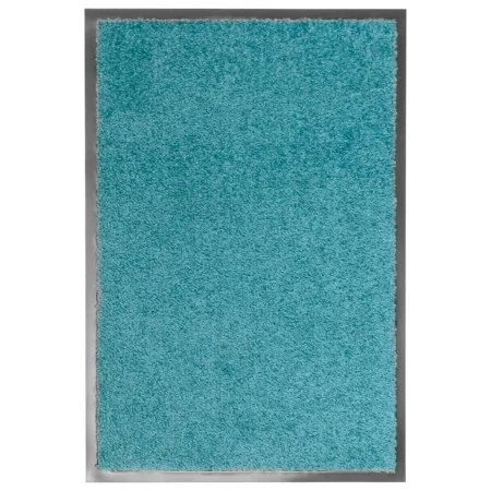 Felpudo lavable azul cian 40x60 cm de vidaXL, Felpudos - Ref: Foro24-323457, Precio: 23,96 €, Descuento: %