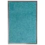 Felpudo lavable azul cian 40x60 cm de vidaXL, Felpudos - Ref: Foro24-323457, Precio: 23,96 €, Descuento: %