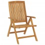 Sillas de jardín reclinables y cojines 4 uds madera maciza teca de , Sillas de jardín - Ref: Foro24-3196467, Precio: 659,53 €...
