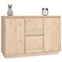 Aparador madera maciza de pino 111x34x75 cm de , Aparadores - Ref: Foro24-814309, Precio: 128,01 €, Descuento: %