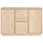 Aparador madera maciza de pino 111x34x75 cm de , Aparadores - Ref: Foro24-814309, Precio: 128,01 €, Descuento: %