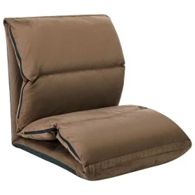 Folding floor lounger in gray taupe microfiber by , Daybeds - Ref: Foro24-325259, Price: 104,51 €, Discount: %