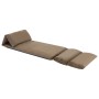 Tumbona de suelo plegable microfibra gris taupe de , Divanes - Ref: Foro24-325259, Precio: 112,36 €, Descuento: %