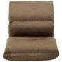 Tumbona de suelo plegable microfibra gris taupe de , Divanes - Ref: Foro24-325259, Precio: 112,36 €, Descuento: %