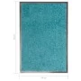 Felpudo lavable azul cian 40x60 cm de vidaXL, Felpudos - Ref: Foro24-323457, Precio: 23,96 €, Descuento: %