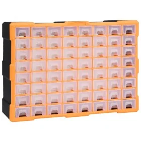 Organizador multicajones con 64 cajones 52x16x37,5 cm de vidaXL, Cajas de herramientas - Ref: Foro24-147579, Precio: 59,23 €,...