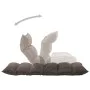Tumbona de suelo plegable de tela gris taupe de , Sillas de suelo - Ref: Foro24-325244, Precio: 114,78 €, Descuento: %