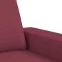 Sillón con taburete tela rojo tinto 60 cm de , Sofás - Ref: Foro24-3201149, Precio: 202,95 €, Descuento: %