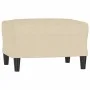 3-seater sofa with cream fabric ottoman 180 cm by , Sofas - Ref: Foro24-3201137, Price: 363,98 €, Discount: %