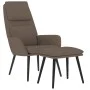 Sillón de relax con reposapiés de tela gris taupé de , Sillones - Ref: Foro24-3097777, Precio: 129,02 €, Descuento: %