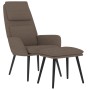 Sillón de relax con reposapiés de tela gris taupé de , Sillones - Ref: Foro24-3097777, Precio: 130,73 €, Descuento: %