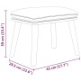 Sillón de relax con taburete tela color crema de , Sillones - Ref: Foro24-3097884, Precio: 147,29 €, Descuento: %