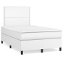 Cama box spring con colchón cuero sintético blanco 120x200 cm de , Camas y somieres - Ref: Foro24-3142774, Precio: 409,54 €, ...