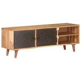 Mueble para TV madera maciza de acacia 115x30x39 cm de vidaXL, Muebles TV - Ref: Foro24-322665, Precio: 177,66 €, Descuento: %