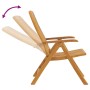 Sillas de jardín reclinables y cojines 2 uds madera maciza teca de , Sillas de jardín - Ref: Foro24-3196446, Precio: 351,94 €...