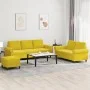 Juego de sofás con cojines 3 piezas terciopelo amarillo de , Sofás - Ref: Foro24-3202266, Precio: 528,71 €, Descuento: %