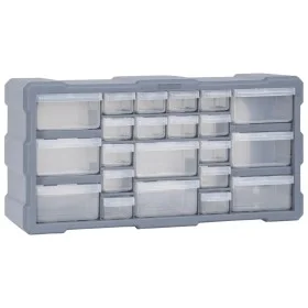 Multi-drawer organizer with 22 drawers 49x16x25.5 cm by vidaXL, Toolboxes - Ref: Foro24-147584, Price: 34,92 €, Discount: %