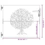Gartentor aus Cortenstahl mit Baumdesign 85x75 cm. von , Gartentore - Ref: Foro24-153208, Preis: 116,41 €, Rabatt: %