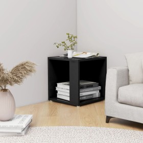 Mesa auxiliar madera contrachapada negro 33x33x34,5 cm de , Mesas auxiliares - Ref: Foro24-809009, Precio: 24,09 €, Descuento: %