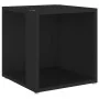 Mesa auxiliar madera contrachapada negro 33x33x34,5 cm de , Mesas auxiliares - Ref: Foro24-809009, Precio: 24,89 €, Descuento: %