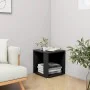 Mesa auxiliar madera contrachapada negro 33x33x34,5 cm de , Mesas auxiliares - Ref: Foro24-809009, Precio: 24,89 €, Descuento: %