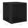 Mesa auxiliar madera contrachapada negro 33x33x34,5 cm de , Mesas auxiliares - Ref: Foro24-809009, Precio: 24,89 €, Descuento: %