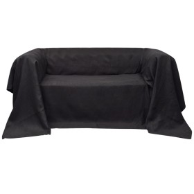 Funda para sofá de micro-gamuza gris antracita 140x210 cm de , Fundas - Ref: Foro24-130895, Precio: 12,60 €, Descuento: %