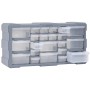 Organizador multicajones con 22 cajones 49x16x25,5 cm de vidaXL, Cajas de herramientas - Ref: Foro24-147584, Precio: 34,79 €,...